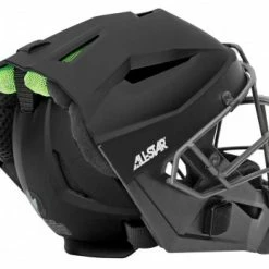 ALL-STAR Umpire Gear All-Star Matte Black MVP5 Umpire Helmet -Cheap Bats Store MVP5 All Star Matte Black MVP5 Umpire Helmet w Defexion Tech backside