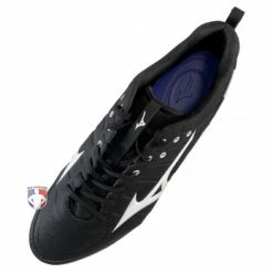 Mizuno Ambition 2 All-Surface Black & White Low-Cut Shoes -Cheap Bats Store MZ AB2L Mizuno Ambition 2 All Surface Low Cut Umpire Referee Turf Shoe Top Down