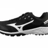 Mizuno Ambition 2 All-Surface Black & White Low-Cut Shoes -Cheap Bats Store MZ AB2L Mizuno Ambition 2 All Surface Low Cut Umpire Referee Turf Shoe outside profile