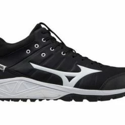 Mizuno Ambition 2 All-Surface Black & White Mid-Cut Shoes 11 Mizuno Ambition 2 All-Surface Black & White Mid-Cut Shoes -Cheap Bats Store MZ AB2M Mizuno Ambition 2 All Surface Black White Mid Cut Shoes