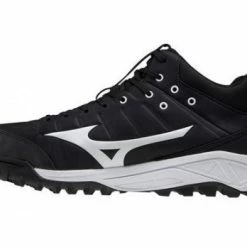 Mizuno Ambition 2 All-Surface Black & White Mid-Cut Shoes