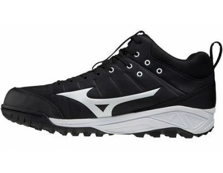 Mizuno Ambition 2 All-Surface Black & White Mid-Cut Shoes 3 Mizuno Ambition 2 All-Surface Black & White Mid-Cut Shoes