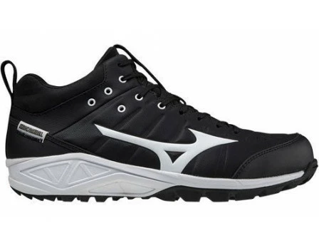 Mizuno Ambition 2 All-Surface Black & White Mid-Cut Shoes 7 Mizuno Ambition 2 All-Surface Black & White Mid-Cut Shoes - Image 5
