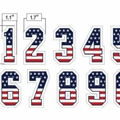 3" USA Stars And Stripes Precision-Cut Number 11 3" USA Stars And Stripes Precision-Cut Number -Cheap Bats Store N3 SUB SNS All Together