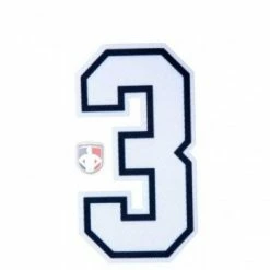 3" White On Black On White Precision-Cut Number