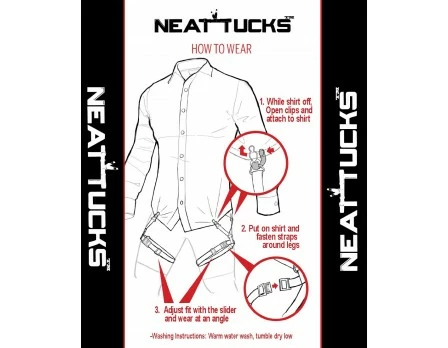 Neat Tucks Active Thigh Wrap Shirt Stays 5 Neat Tucks Active Thigh Wrap Shirt Stays - Image 3