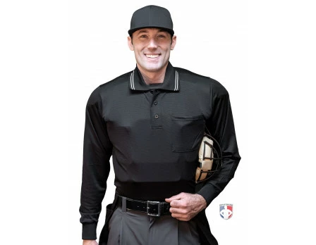 Smitty Umpire Smitty Long Sleeve Body Flex Umpire Shirt - Black 4 Smitty Umpire Smitty Long Sleeve Body Flex Umpire Shirt - Black - Image 2