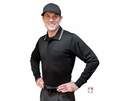 Smitty Umpire Smitty Long Sleeve Body Flex Umpire Shirt - Black 3 Smitty Umpire Smitty Long Sleeve Body Flex Umpire Shirt - Black