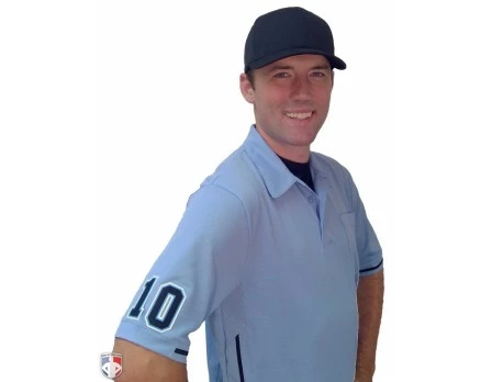 Smitty Umpire Smitty Vertical Stripe Umpire Shirt - Polo Blue 11 Smitty Umpire Smitty Vertical Stripe Umpire Shirt - Polo Blue - Image 9