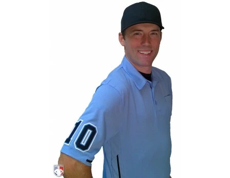 Smitty Umpire Smitty Vertical Stripe Umpire Shirt - Polo Blue 10 Smitty Umpire Smitty Vertical Stripe Umpire Shirt - Polo Blue - Image 8