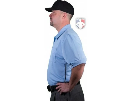 Smitty Umpire Smitty Vertical Stripe Umpire Shirt - Polo Blue 4 Smitty Umpire Smitty Vertical Stripe Umpire Shirt - Polo Blue - Image 2