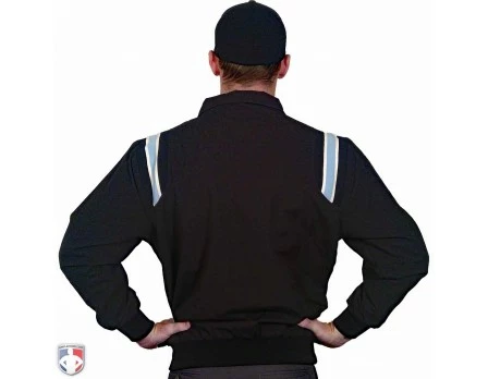 Smitty Umpire Smitty Traditional Half-Zip Umpire Jacket - Black And Powder Blue 4 Smitty Umpire Smitty Traditional Half-Zip Umpire Jacket - Black And Powder Blue - Image 2