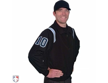 Smitty Umpire Smitty Traditional Half-Zip Umpire Jacket - Black And Powder Blue 5 Smitty Umpire Smitty Traditional Half-Zip Umpire Jacket - Black And Powder Blue - Image 3