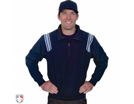 Smitty Umpire Smitty Traditional Half-Zip Umpire Jacket - Navy And Powder Blue 3 Smitty Umpire Smitty Traditional Half-Zip Umpire Jacket - Navy And Powder Blue