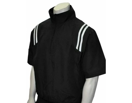 Smitty Umpire Smitty Traditional Half-Zip Short Sleeve Umpire Jacket - Black And White 6 Smitty Umpire Smitty Traditional Half-Zip Short Sleeve Umpire Jacket - Black And White - Image 4
