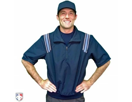 Smitty Umpire Smitty Traditional Half-Zip Short Sleeve Umpire Jacket - Navy And Powder Blue 3 Smitty Umpire Smitty Traditional Half-Zip Short Sleeve Umpire Jacket - Navy And Powder Blue