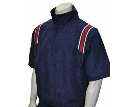 Smitty Umpire Smitty Traditional Half-Zip Short Sleeve Umpire Jacket - Navy And Red 6 Smitty Umpire Smitty Traditional Half-Zip Short Sleeve Umpire Jacket - Navy And Red - Image 4