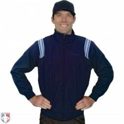 Smitty Umpire Smitty Major League Style Fleece Lined Umpire Jacket - Navy And Polo Blue