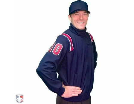 Smitty Umpire Smitty Major League Style Fleece Lined Umpire Jacket - Navy And Red 5 Smitty Umpire Smitty Major League Style Fleece Lined Umpire Jacket - Navy And Red - Image 3