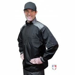Smitty Umpire Smitty Major League Replica Convertible Umpire Jacket - Black With Charcoal Grey 19 Smitty Umpire Smitty Major League Replica Convertible Umpire Jacket - Black With Charcoal Grey -Cheap Bats Store S340 Smitty Major League Replica Convertible Umpire Jacket Black with Charcoal Grey Angled