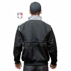 Smitty Umpire Smitty Major League Replica Thermal Umpire Jacket - Black With Charcoal Grey -Cheap Bats Store S341 Smitty Major League Replica Thermal Umpire Jacket Black with Charcoal Grey Back