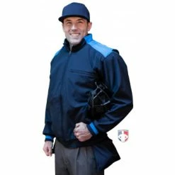 Smitty Umpire Smitty NCAA Softball Thermal Umpire Jacket - Midnight Navy -Cheap Bats Store S343 Smitty NCAA Softball Thermal Umpire Jacket Midnight Navy plate angled