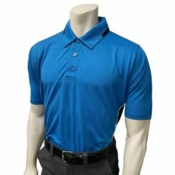 Smitty Umpire Smitty NCAA Softball Short Sleeve Body Flex Men's Umpire Shirt - Bright Blue -Cheap Bats Store S345 BB Smitty NCAA Softball Short Sleeve Body Flex Mens Umpire Shirt Bright Blue