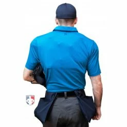 Smitty Umpire Smitty NCAA Softball Short Sleeve Body Flex Men's Umpire Shirt - Bright Blue -Cheap Bats Store S345 BB Smitty NCAA Softball Short Sleeve Body Flex Mens Umpire Shirt Bright Blue back plate 1