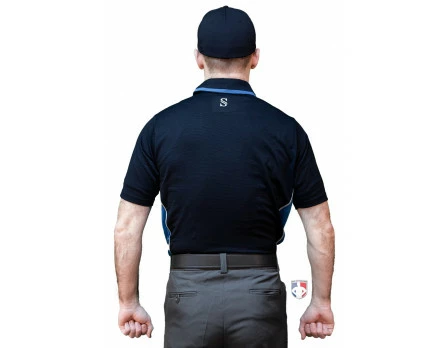 Smitty Umpire Smitty NCAA Softball Short Sleeve Body Flex Men's Umpire Shirt - Midnight Navy 5 Smitty Umpire Smitty NCAA Softball Short Sleeve Body Flex Men's Umpire Shirt - Midnight Navy - Image 3