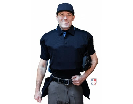 Smitty Umpire Smitty NCAA Softball Short Sleeve Body Flex Men's Umpire Shirt - Midnight Navy 4 Smitty Umpire Smitty NCAA Softball Short Sleeve Body Flex Men's Umpire Shirt - Midnight Navy - Image 2