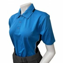 Smitty Umpire Smitty NCAA Softball Short Sleeve Body Flex Women's Umpire Shirt - Bright Blue -Cheap Bats Store S346 BB Smitty NCAA Softball Short Sleeve Body Flex Womens Umpire Shirt Bright Blue