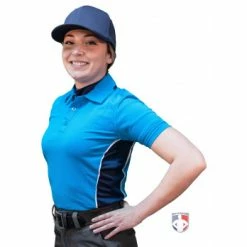 Smitty Umpire Smitty NCAA Softball Short Sleeve Body Flex Women's Umpire Shirt - Bright Blue