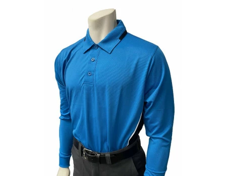 Smitty Umpire Smitty NCAA Softball Long Sleeve Body Flex Men's Umpire Shirt - Bright Blue 6 Smitty Umpire Smitty NCAA Softball Long Sleeve Body Flex Men's Umpire Shirt - Bright Blue - Image 4