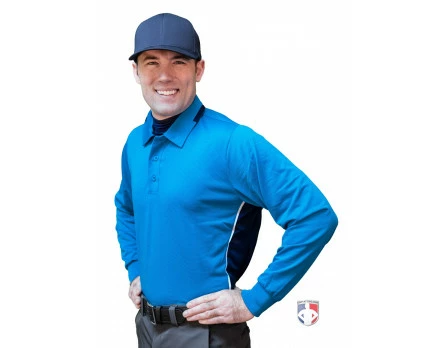 Smitty Umpire Smitty NCAA Softball Long Sleeve Body Flex Men's Umpire Shirt - Bright Blue 3 Smitty Umpire Smitty NCAA Softball Long Sleeve Body Flex Men's Umpire Shirt - Bright Blue