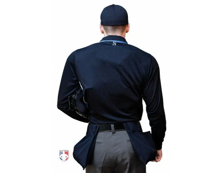 Smitty Umpire Smitty NCAA Softball Long Sleeve Body Flex Men's Umpire Shirt - Midnight Navy 5 Smitty Umpire Smitty NCAA Softball Long Sleeve Body Flex Men's Umpire Shirt - Midnight Navy - Image 3