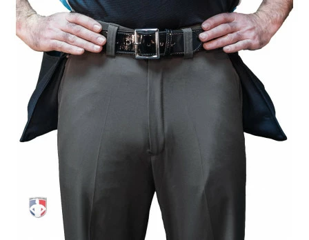 Smitty Umpire Smitty Performance Poly Spandex Charcoal Grey Flat Front Umpire Plate Pants With Expander Waistband 4 Smitty Umpire Smitty Performance Poly Spandex Charcoal Grey Flat Front Umpire Plate Pants With Expander Waistband - Image 2
