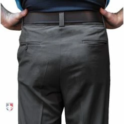Smitty Umpire Smitty Performance Poly Spandex Charcoal Grey Flat Front Umpire Base Pants With Expander Waistband 10 Smitty Umpire Smitty Performance Poly Spandex Charcoal Grey Flat Front Umpire Base Pants With Expander Waistband -Cheap Bats Store S356 Smitty Performance Poly Spandex Charcoal Grey Flat Front Umpire Base Pants back