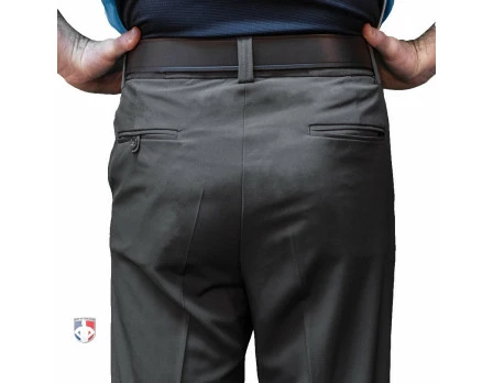 Smitty Umpire Smitty Performance Poly Spandex Charcoal Grey Flat Front Umpire Base Pants With Expander Waistband 5 Smitty Umpire Smitty Performance Poly Spandex Charcoal Grey Flat Front Umpire Base Pants With Expander Waistband - Image 3
