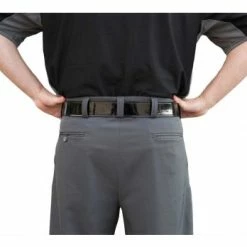 Smitty Umpire Smitty Performance Poly Spandex Charcoal Grey Base Umpire Pants -Cheap Bats Store S390 SMITTY PERFORMANCE POLY SPANDEX CHARCOAL GREY BASE UMPIRE PANTS BACK CLOSE UP 1