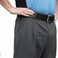 Smitty Umpire Smitty Performance Poly Spandex Charcoal Grey Umpire Base Pants With Expander Waistband