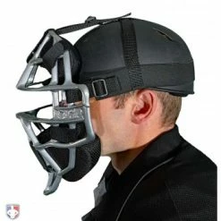 ALL-STAR Umpire Gear All-Star Cobalt Umpire Skull Cap -Cheap Bats Store SC900UMP All Star Cobalt Umpire Skull Cap Side View with Mask