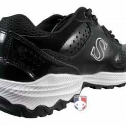 Smitty Umpire Smitty V2 Black & White Umpire / Referee Field Shoes -Cheap Bats Store SM FIELDv2 Smitty V2 Black White Umpire Referee Field Shoes heel inside