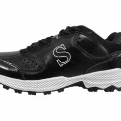 Smitty Umpire Smitty V2 Black & White Umpire / Referee Field Shoes -Cheap Bats Store SM FIELDv2 Smitty V2 Black White Umpire Referee Field Shoes side wm