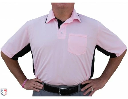 Smitty Umpire Smitty Major League Replica Umpire Shirt - Pink With Black 4 Smitty Umpire Smitty Major League Replica Umpire Shirt - Pink With Black - Image 2