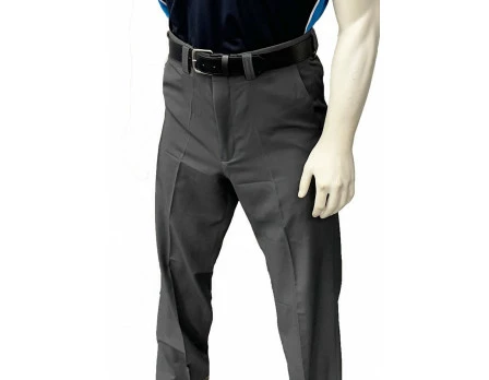 Smitty Umpire Smitty Performance Poly Spandex Charcoal Grey Flat Front Umpire Combo Pants With Expander Waistband 8 Smitty Umpire Smitty Performance Poly Spandex Charcoal Grey Flat Front Umpire Combo Pants With Expander Waistband - Image 6