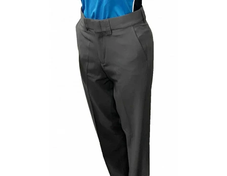 Smitty Umpire Smitty Women's Performance Poly Spandex Charcoal Grey Flat Front Plate Umpire Pants 4 Smitty Umpire Smitty Women's Performance Poly Spandex Charcoal Grey Flat Front Plate Umpire Pants - Image 2