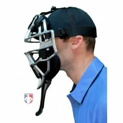 ALL-STAR Umpire Gear All-Star Cobalt 6" Umpire Throat Guard 9 ALL-STAR Umpire Gear All-Star Cobalt 6" Umpire Throat Guard -Cheap Bats Store TG3U All Star Cobalt Throat Guard Worn Side 1