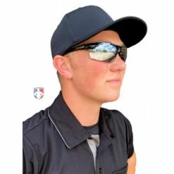 Tifosi Optics Tifosi Track Sunglasses - Gloss Black / Smoke -Cheap Bats Store TIF TRACK GB Tifosi Track Sunglasses Gloss Black Smoke umpire side