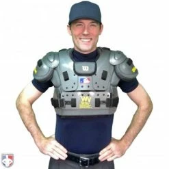 New Balance Referee And Umpire Shoes New Balance Challenger Mock Neck Short Sleeve Compression Shirt - Navy 11 New Balance Referee And Umpire Shoes New Balance Challenger Mock Neck Short Sleeve Compression Shirt - Navy -Cheap Bats Store TMMT717 N New Balance Mock Neck Challenger Short Sleeve Compression Shirt Navy Worn Front with Chest Protector