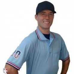 Smitty Umpire Smitty Pro Knit Umpire Shirt - Powder Blue With Red-White-Navy Trim 13 Smitty Umpire Smitty Pro Knit Umpire Shirt - Powder Blue With Red-White-Navy Trim -Cheap Bats Store U126 265 with N3 SUB SNS